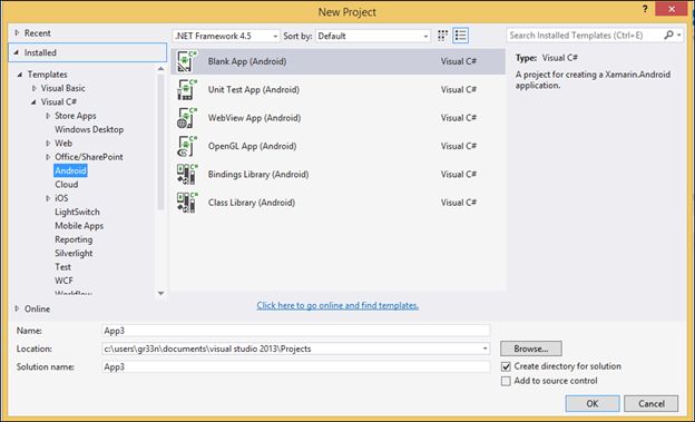 Visual Studio Xamarine Plugin